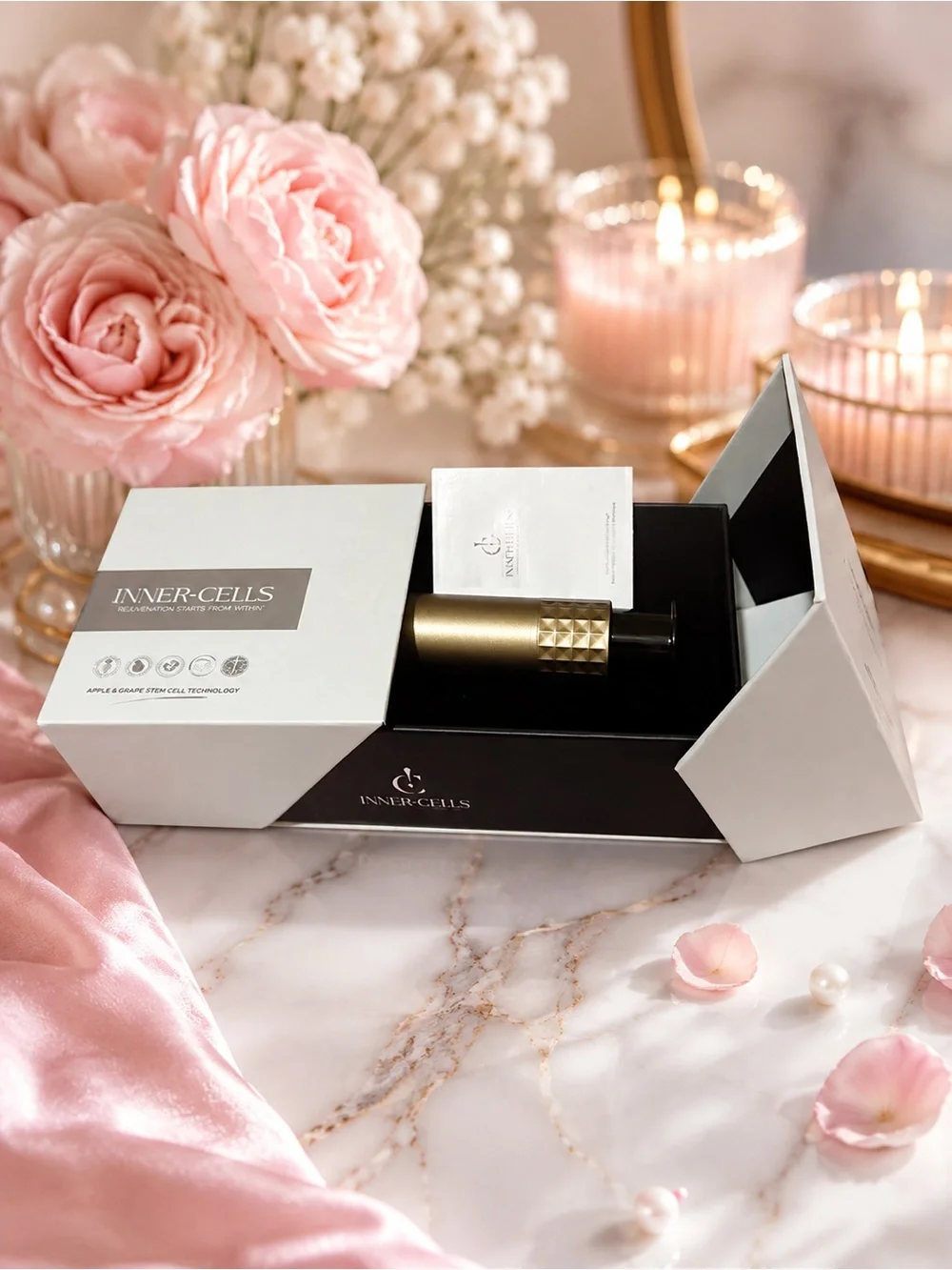 INNER-CELLS Gold Serum Device with White Box